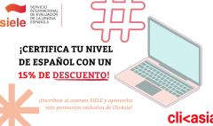 ¡Certifica tu nivel de español con un 15% de descuento!